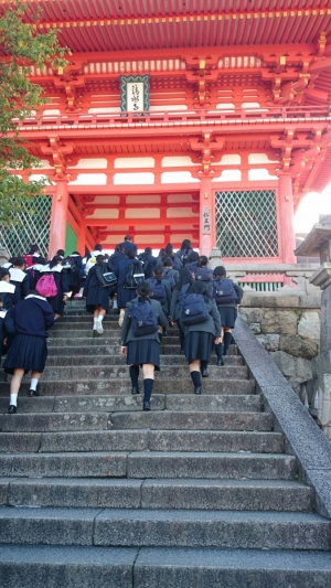 中学2年生の修学旅行（10月14日～17日）の写真