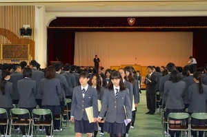 2月27日（金）に卒業感謝ミサ及び卒業式予行が実施されました。の写真
